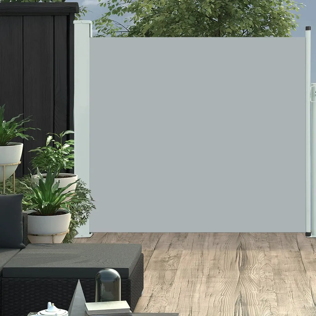 vidaXL Tenda Laterale Retrattile per Patio 170x300 cm Grigio