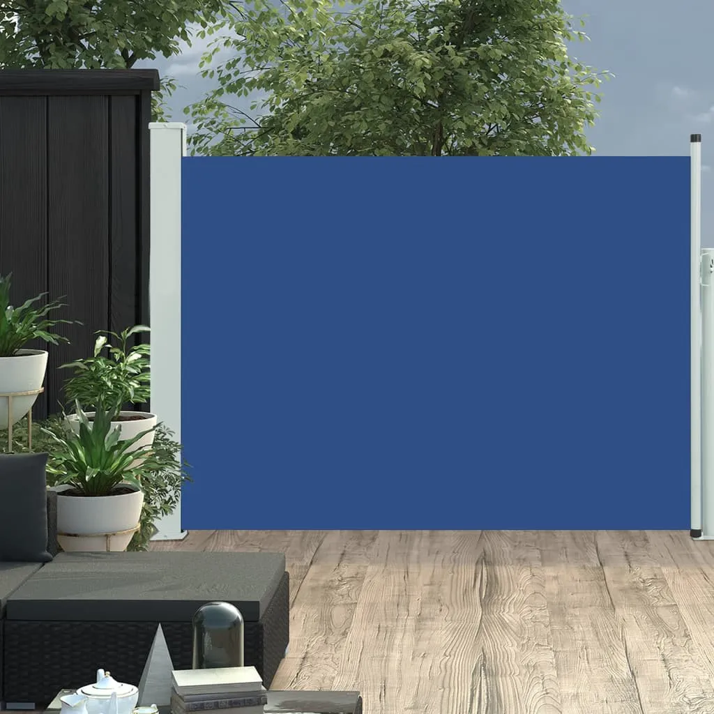 vidaXL Tenda Laterale Retrattile per Patio 100x500 cm Blu