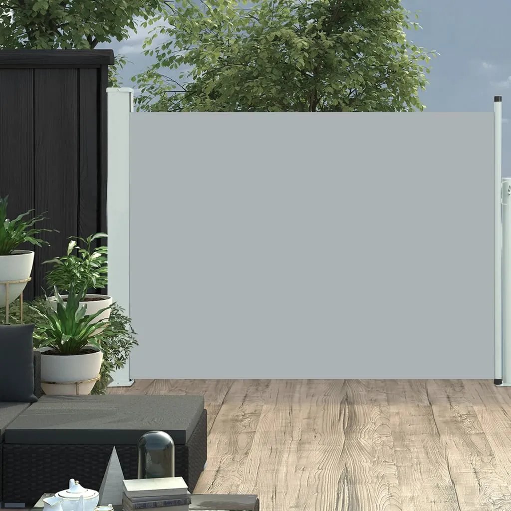 vidaXL Tenda Laterale Retrattile per Patio 100x500 cm Grigio