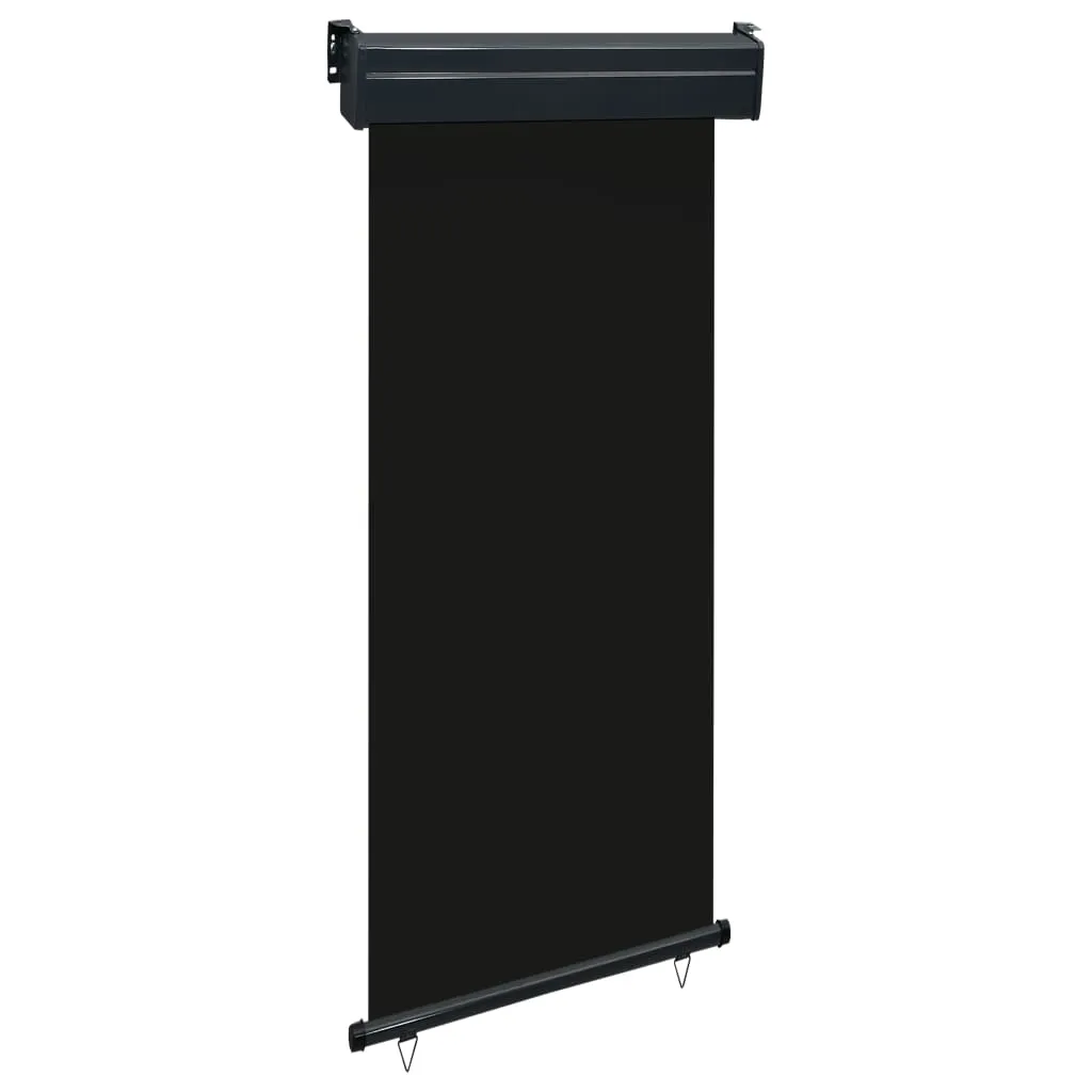 vidaXL Tendalino Laterale per Balcone 85x250 cm Nero