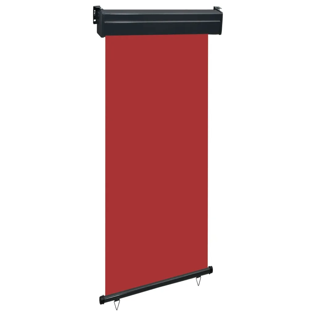 vidaXL Tendalino Laterale per Balcone 105x250 cm Rosso