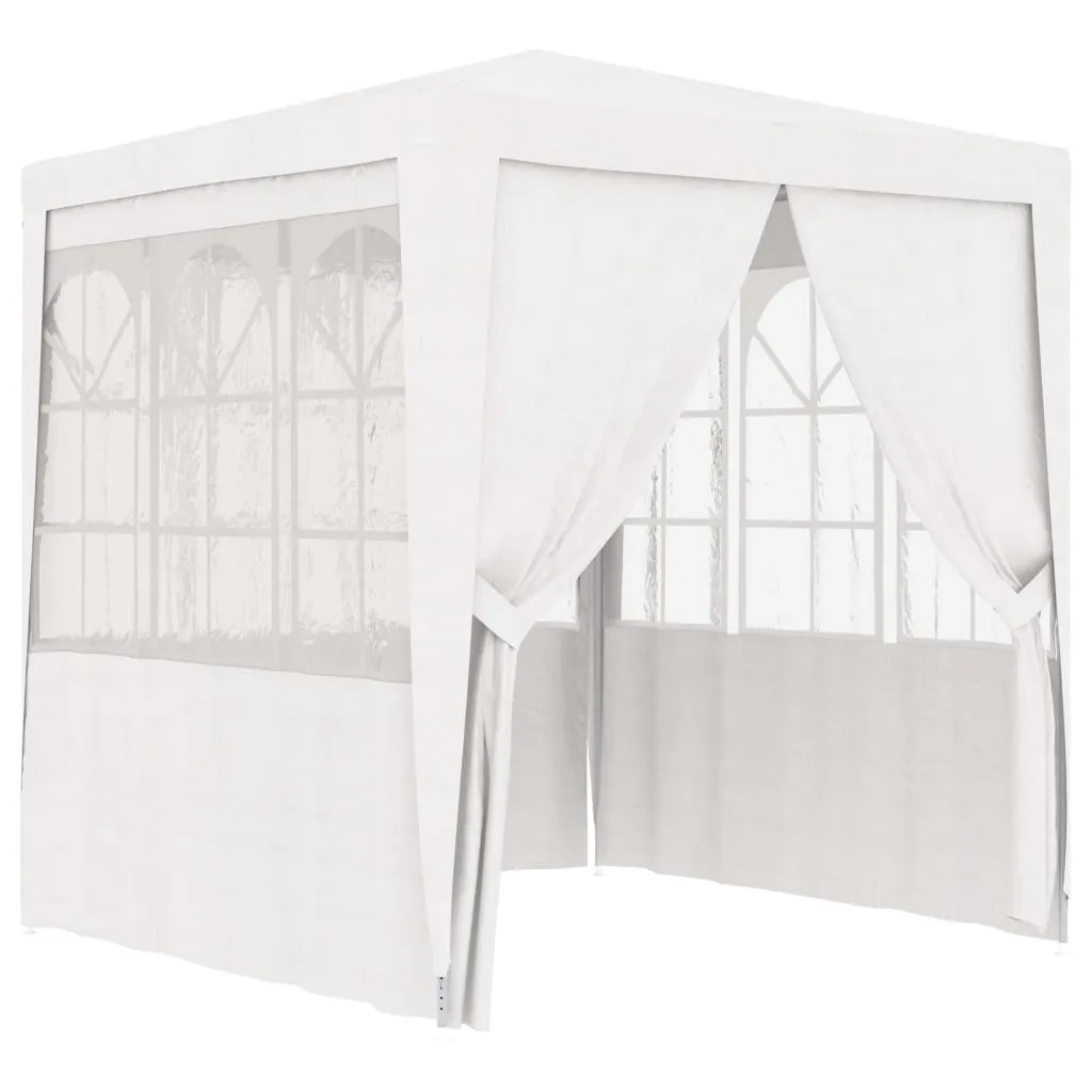 vidaXL Gazebo Professionale con Pareti 2,5x2,5 m Bianco 90 g/m²