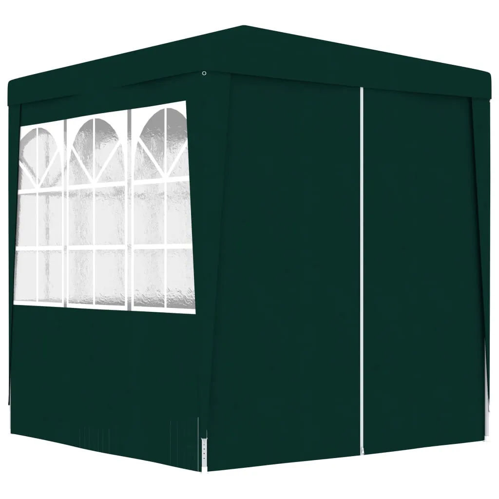 vidaXL Gazebo Professionale con Pareti 2,5x2,5 m Verde 90 g/m²