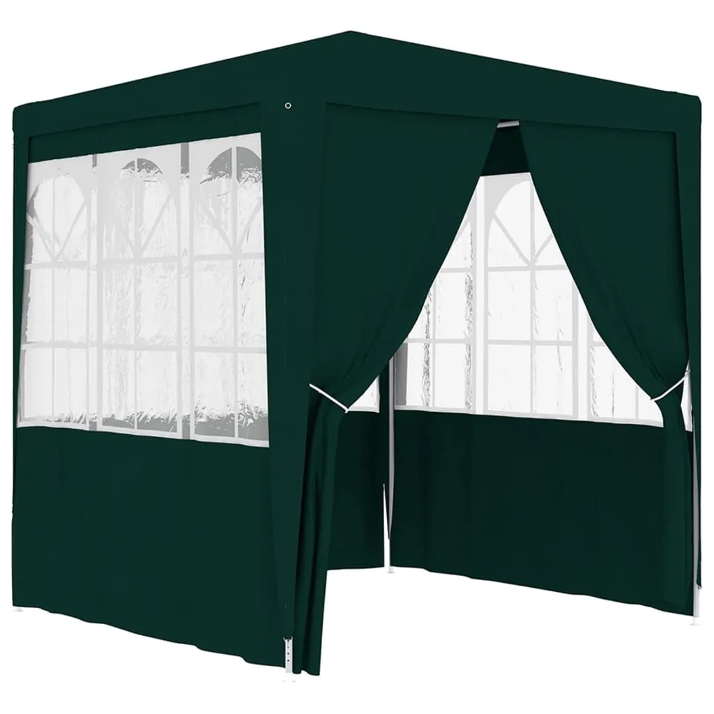 vidaXL Gazebo Professionale con Pareti 2,5x2,5 m Verde 90 g/m²