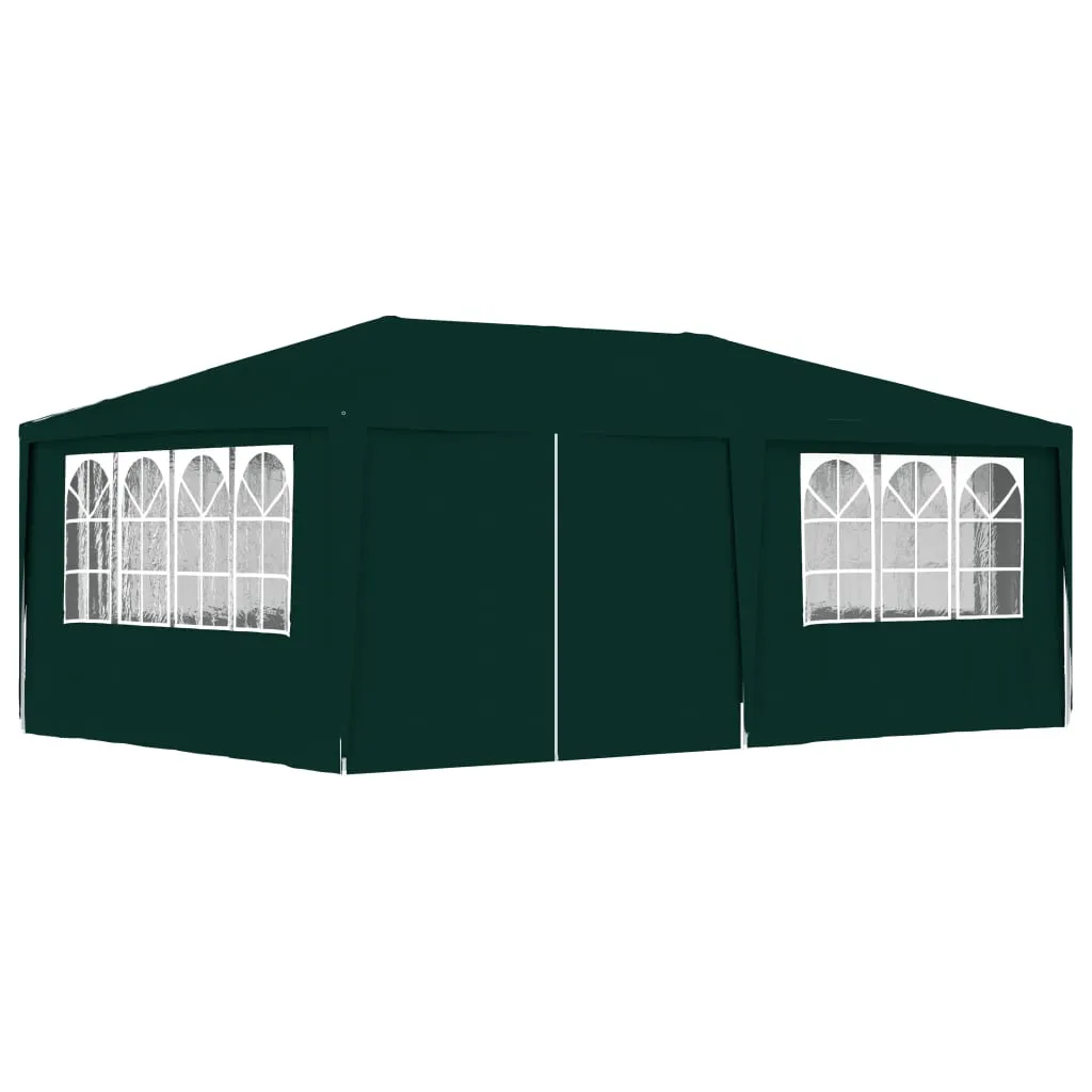 vidaXL Gazebo Professionale con Pareti 4x6 m Verde 90 g/m²