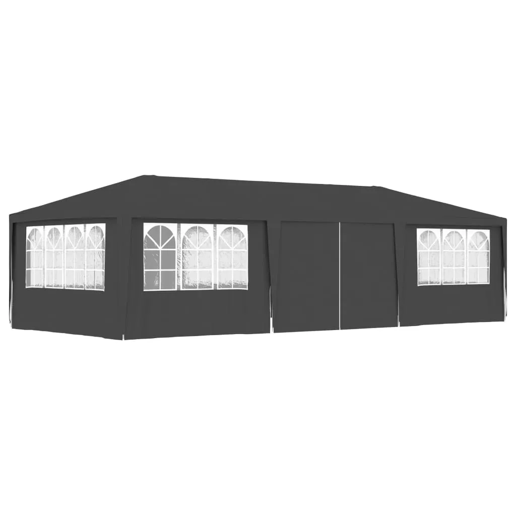 vidaXL Gazebo Professionale con Pareti 4x9 m Antracite 90 g/m²