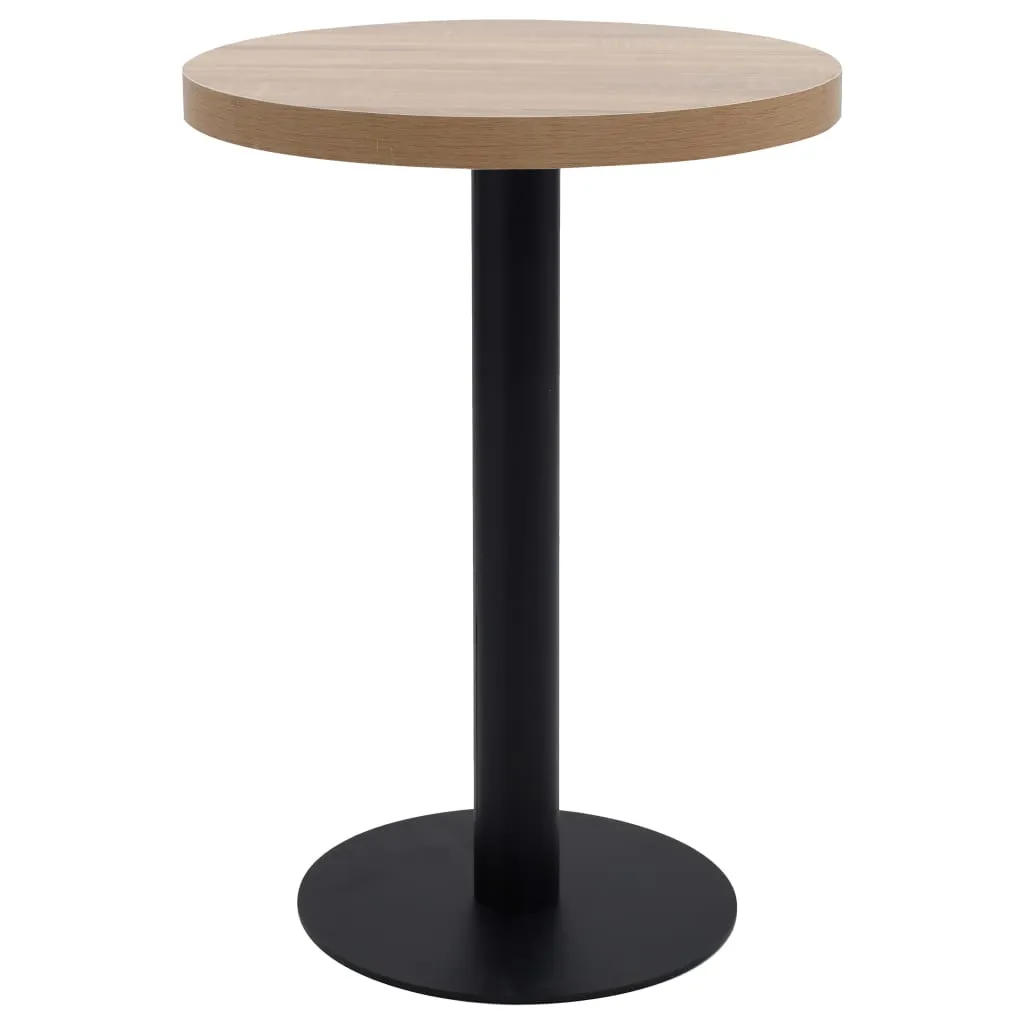 vidaXL Tavolo da Bistrot Marrone Chiaro 60 cm in MDF