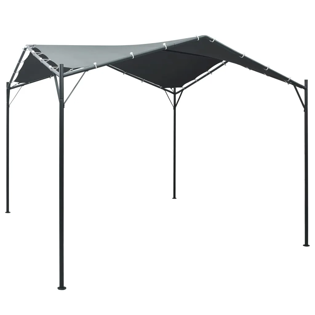 vidaXL Gazebo Padiglione Tenda Tettoia 3x3 m Acciaio Antracite