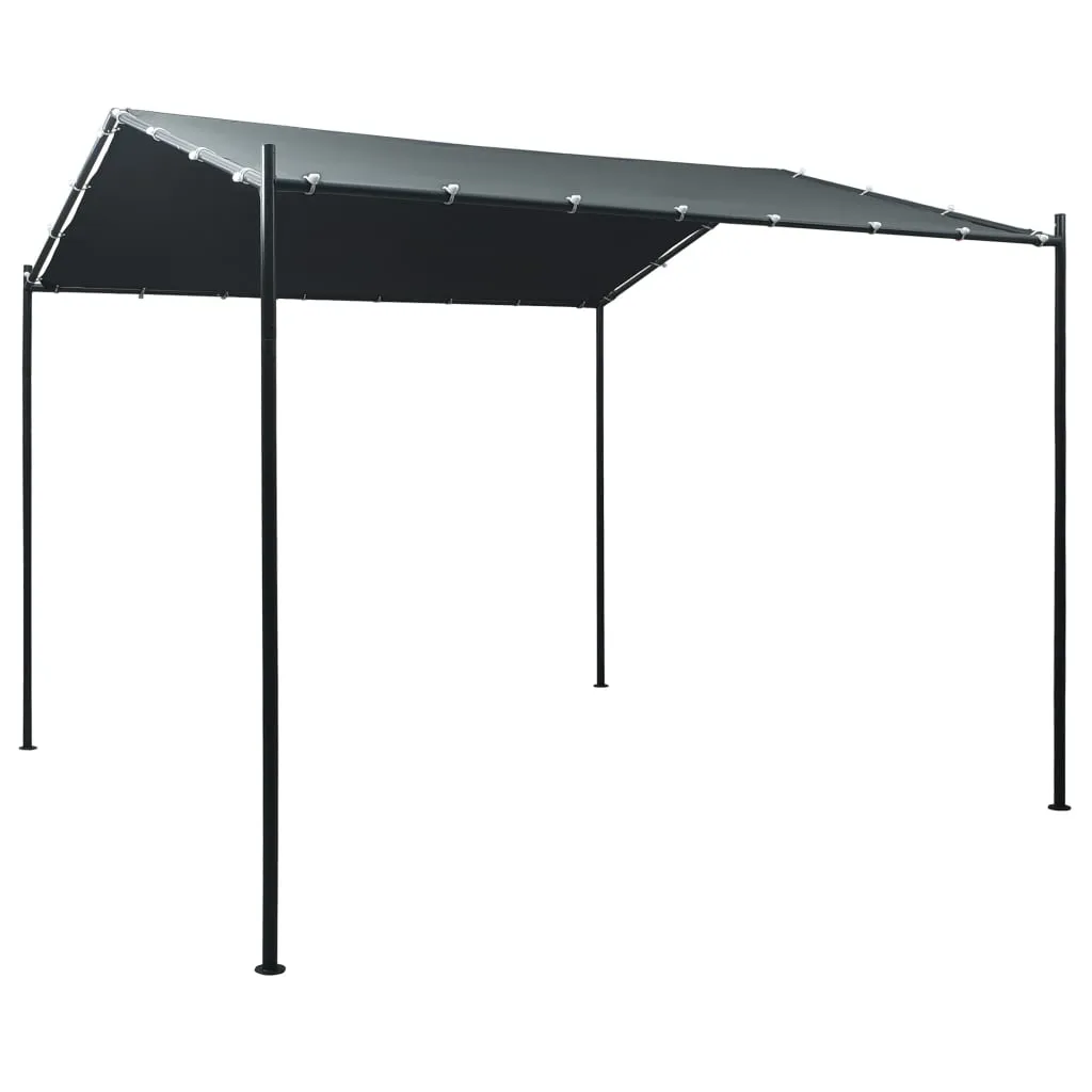 vidaXL Gazebo Padiglione Tenda Tettoia 3x3 m in Acciaio Antracite