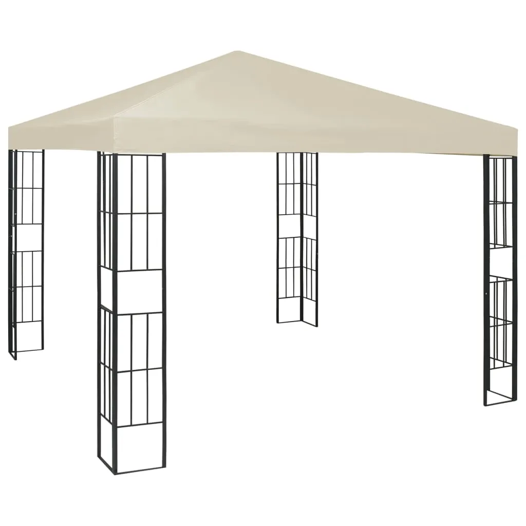 vidaXL Gazebo 3x3 m Crema