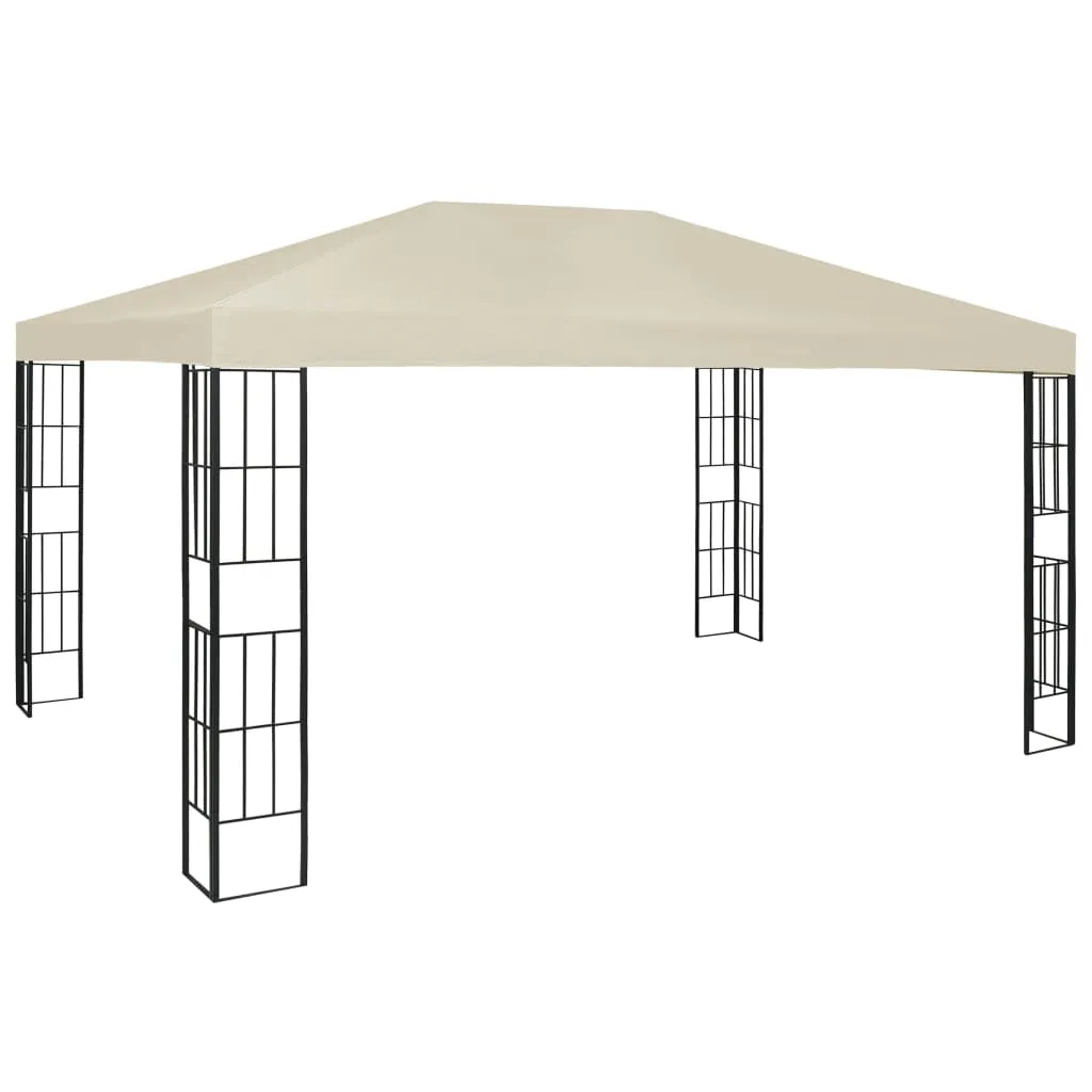 vidaXL Gazebo 3x4 m Crema