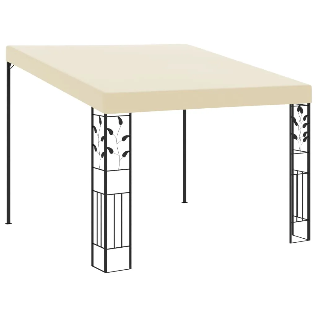 vidaXL Gazebo a Parete 3x3x2,5 m Crema