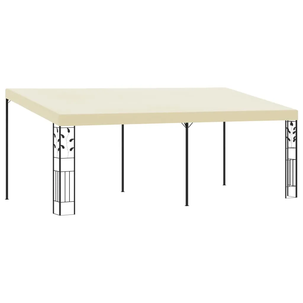 vidaXL Gazebo a Parete 6x3x2,5 m Crema