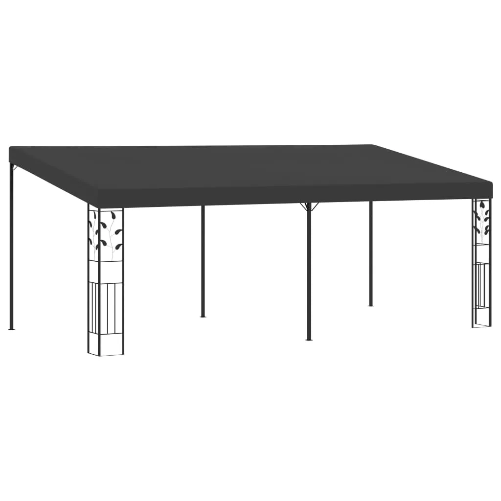 vidaXL Gazebo a Parete 6x3x2,5 m Antracite