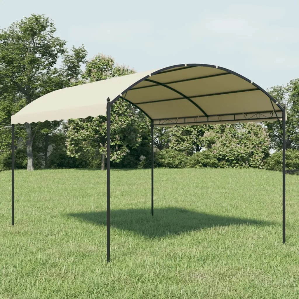 vidaXL Gazebo in Tessuto Crema