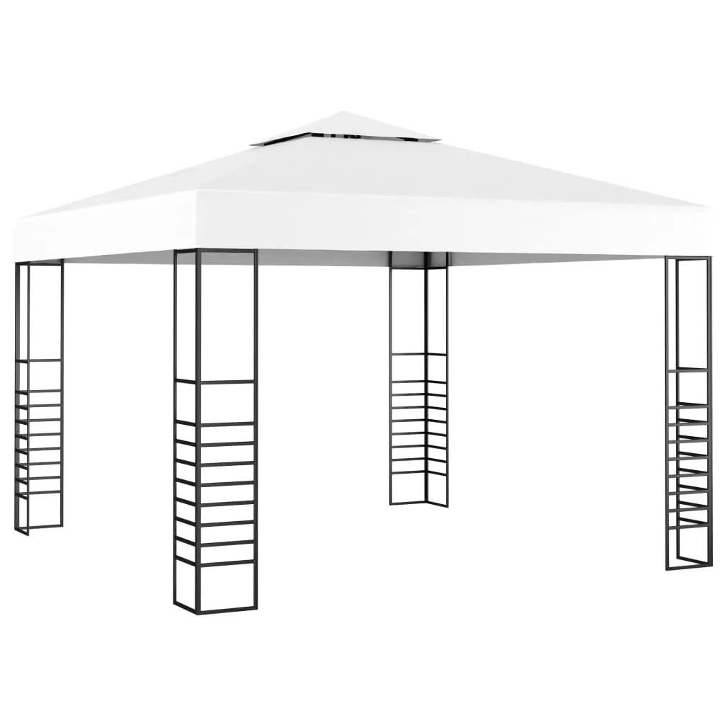 vidaXL Gazebo da Giardino 3x3 m Bianco