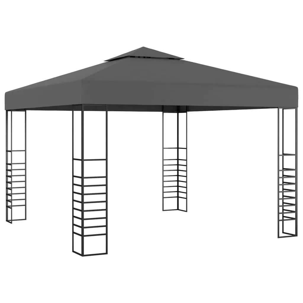 vidaXL Gazebo da Giardino 3x3 m Antracite