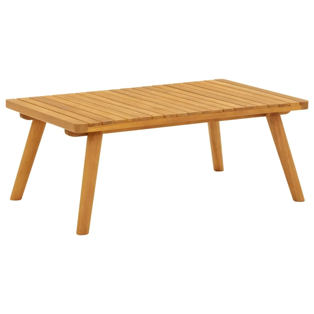 vidaXL Tavolino da Caffè per Giardino 90x55x35 cm Massello di Acacia