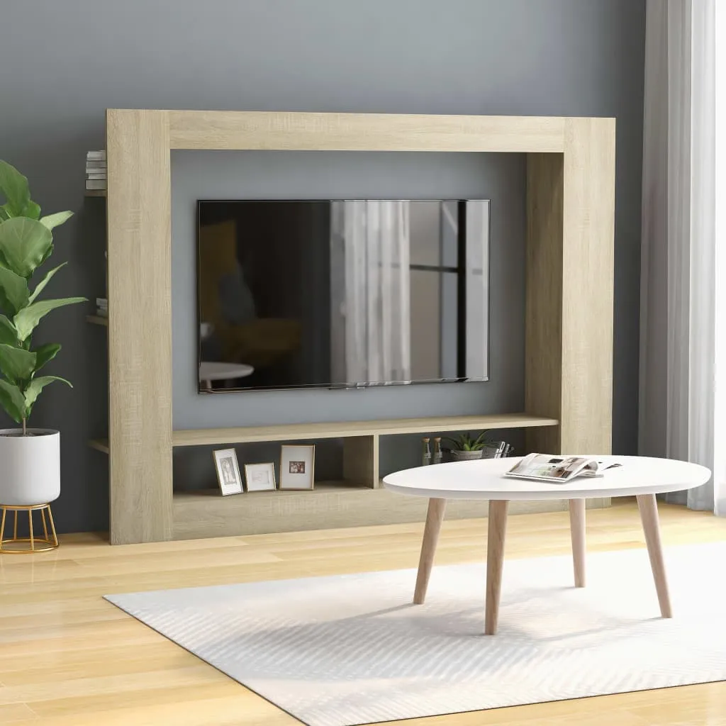 vidaXL Mobile Porta TV Rovere Sonoma 152x22x113cm in Legno Multistrato