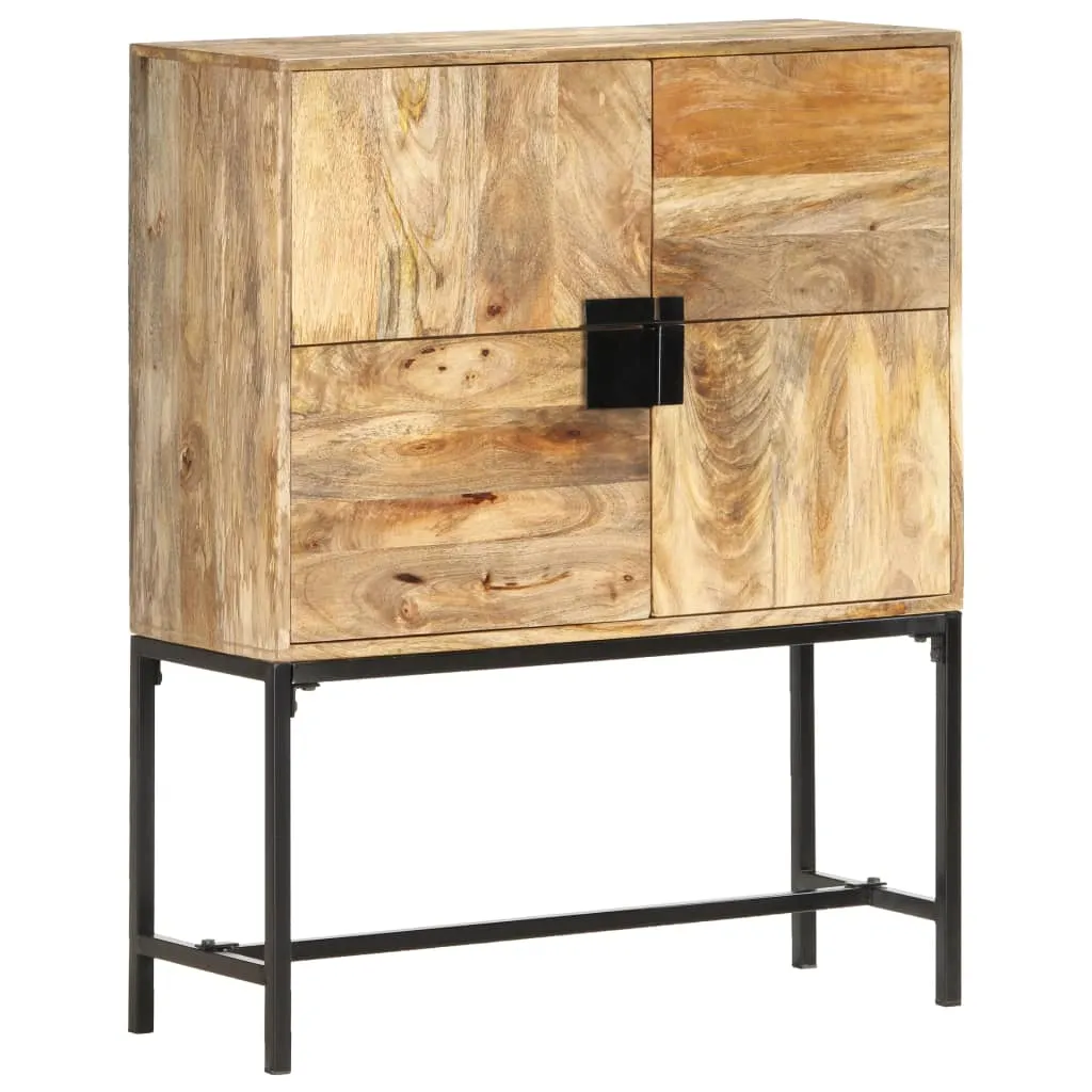 vidaXL Credenza 80x30x100 cm in Legno Massello di Mango