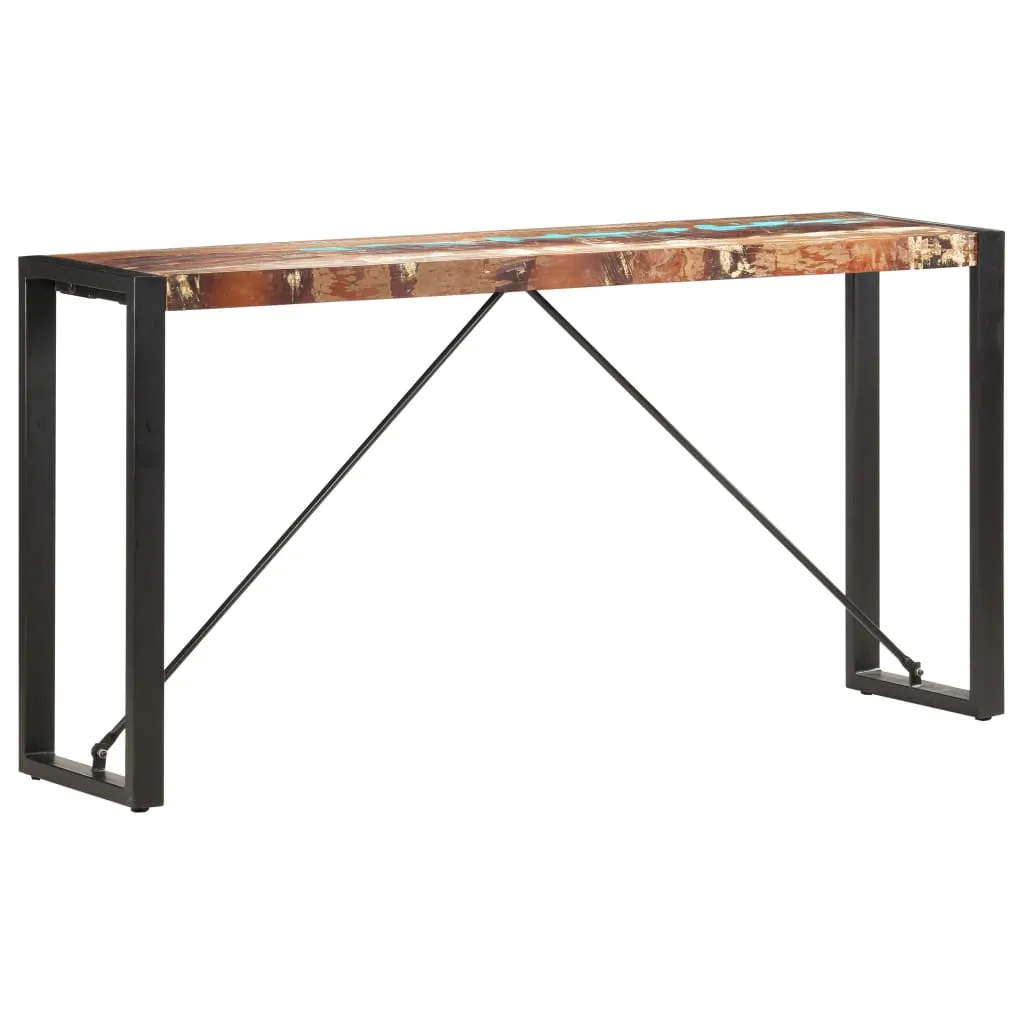 vidaXL Tavolo Consolle 150x35x76 cm in Legno Massello di Recupero