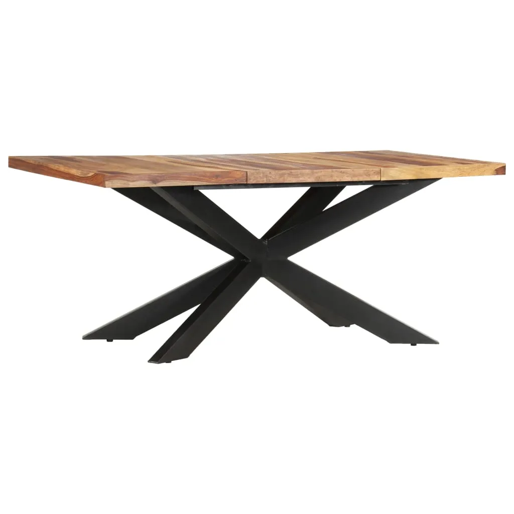 vidaXL Tavolo da Pranzo 180x90x76 cm in Legno Massello di Sheesham