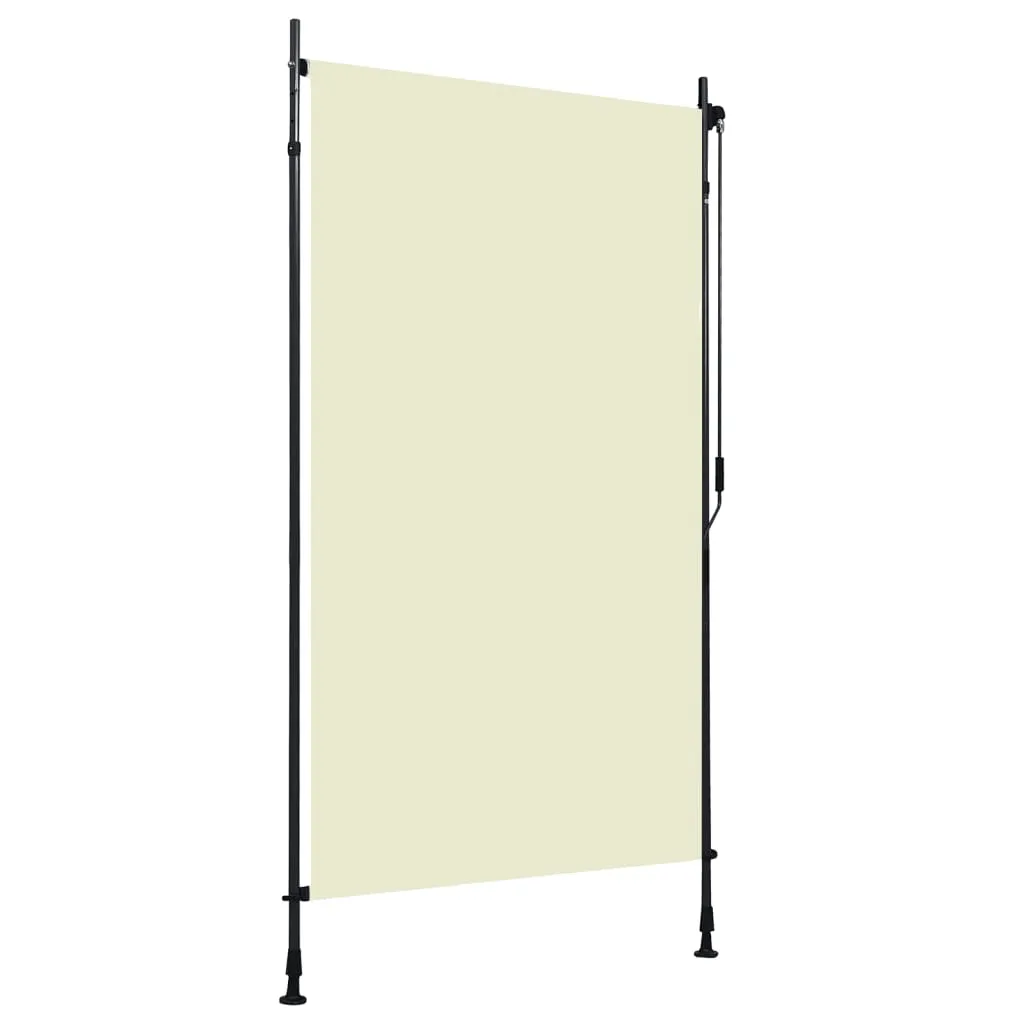 vidaXL Tenda a Rullo per Esterni 120x270 cm Crema