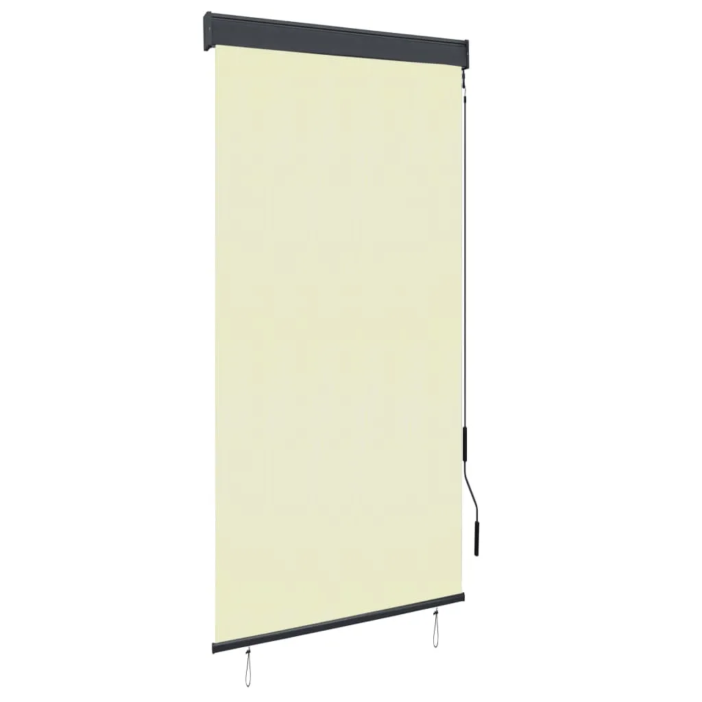 vidaXL Tenda a Rullo per Esterni 100x250 cm Crema