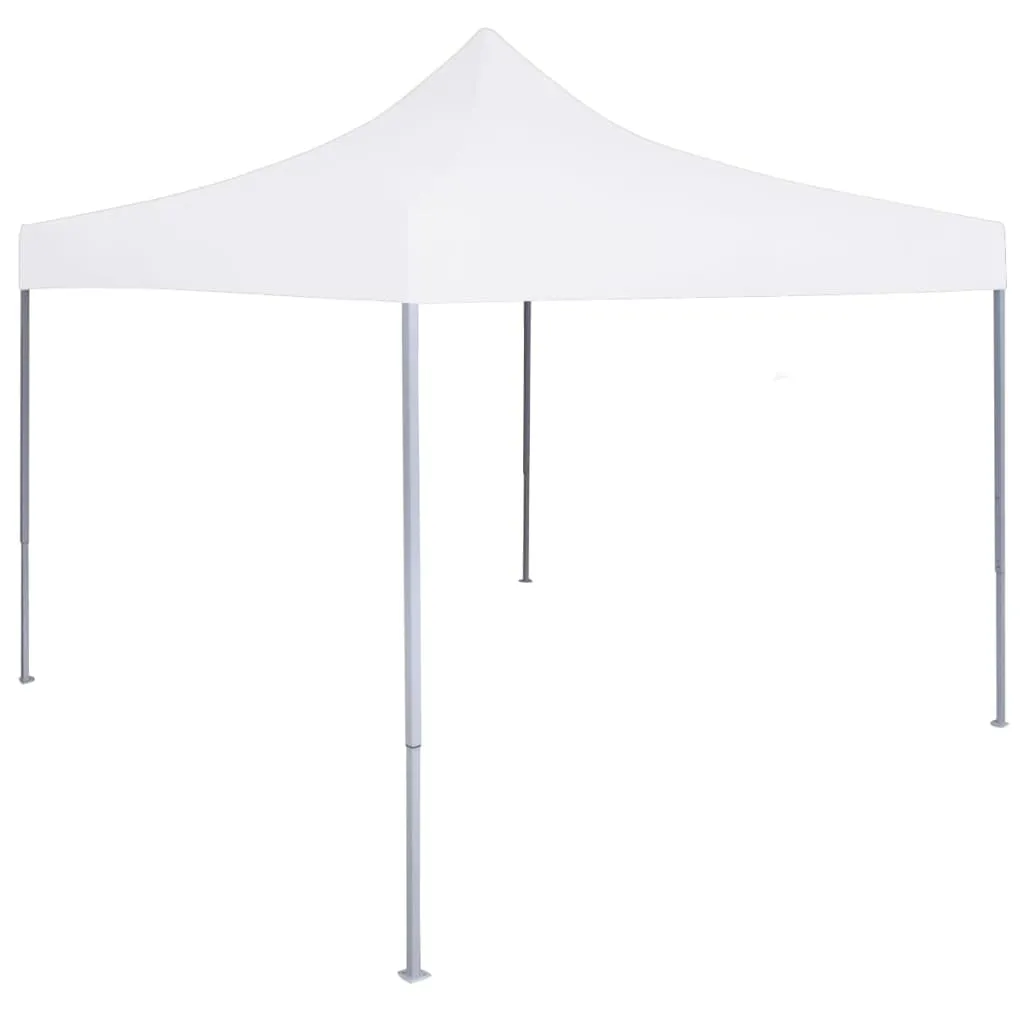 vidaXL Gazebo Professionale Pieghevole 3x3m Acciaio Bianco