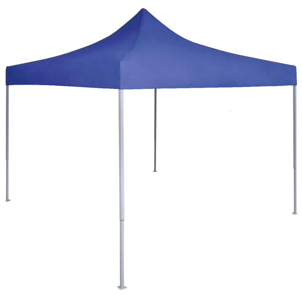 vidaXL Gazebo Professionale Pieghevole 2x2 m in Acciaio Blu