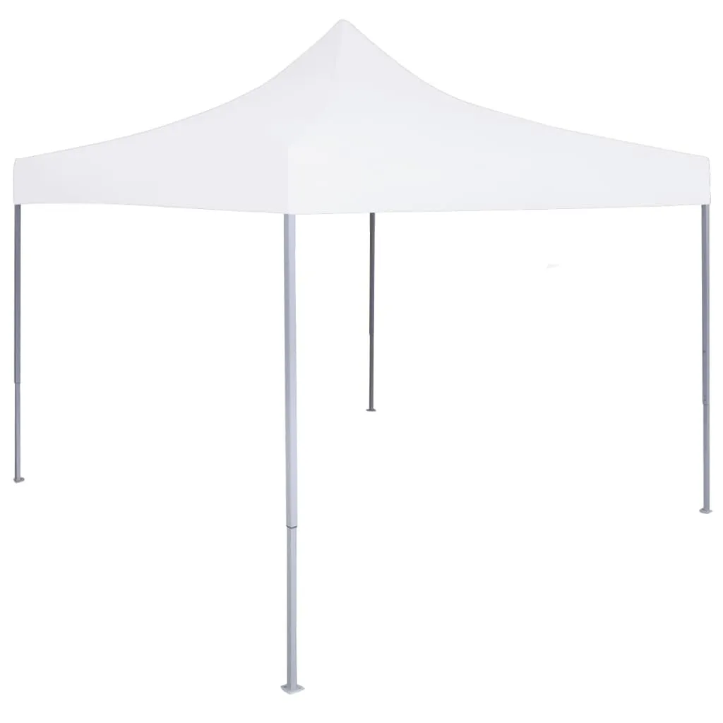 vidaXL Gazebo Professionale Pieghevole 2x2m in Acciaio Bianco