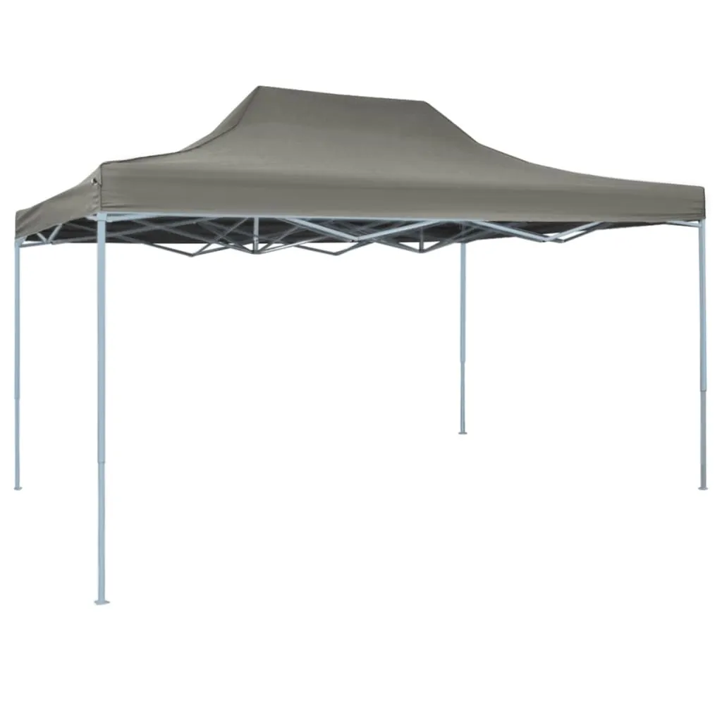 vidaXL Gazebo Professionale Pieghevole 3x4m in Acciaio Antracite