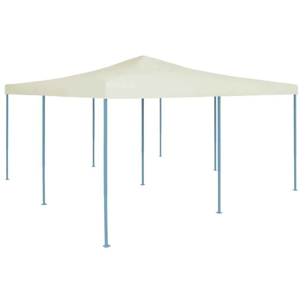 vidaXL Gazebo Pieghevole 5x5 m Crema