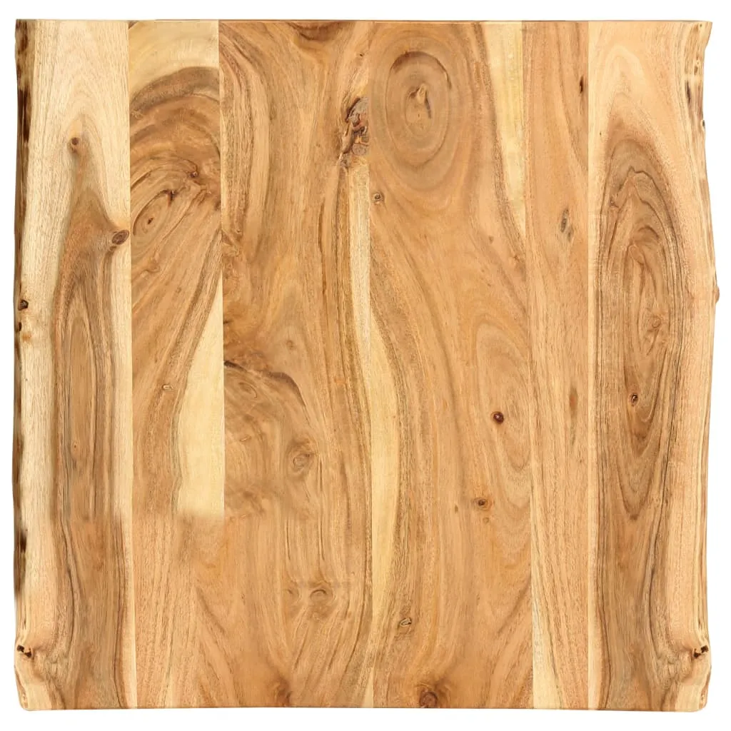 vidaXL Piano del Tavolo in Legno Massello di Acacia 58x(50-60)x2,5 cm