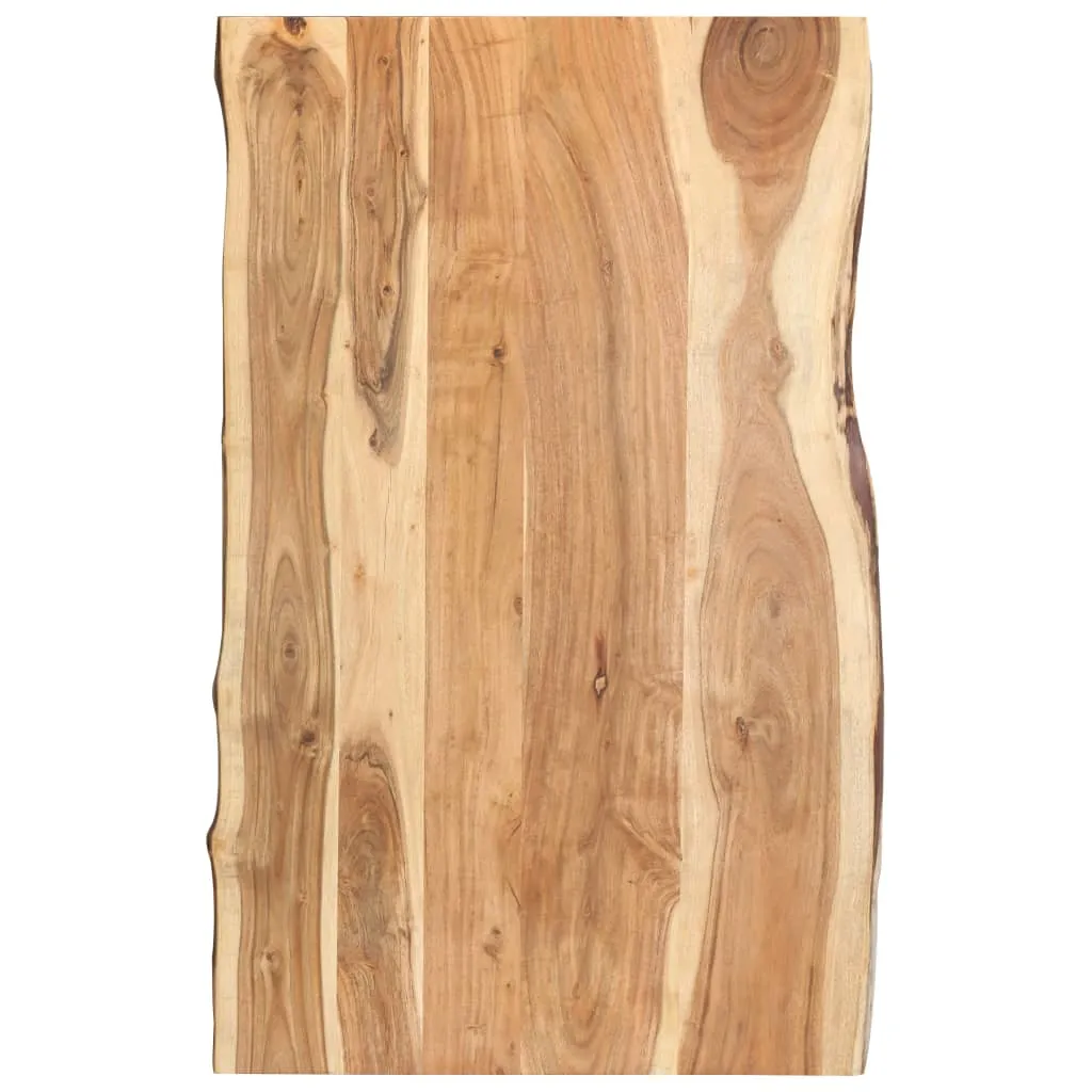 vidaXL Piano del Tavolo in Legno Massello di Acacia 100x(50-60)x3,8 cm