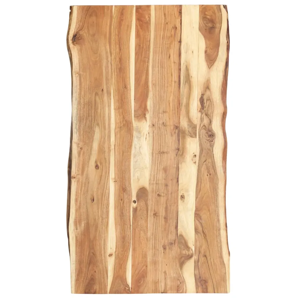 vidaXL Piano del Tavolo in Legno Massello di Acacia 118x(50-60)x3,8 cm