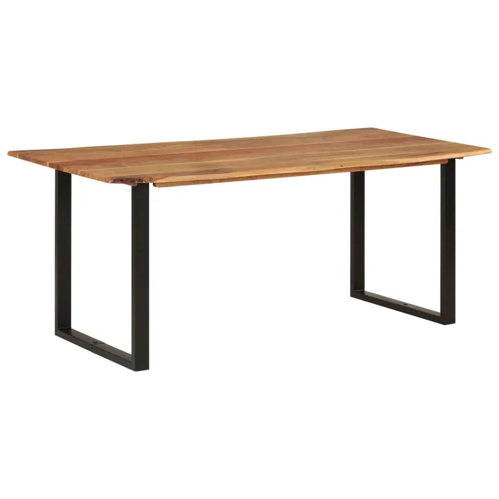 vidaXL Tavolo da Pranzo 180x90x76 cm in Legno Massello di Acacia