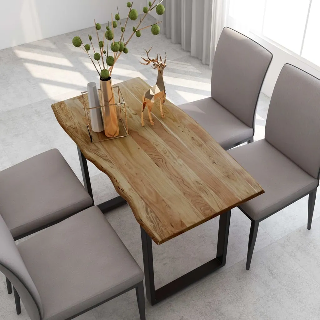 vidaXL Tavolo da Pranzo 118x58x76 cm in Legno Massello di Acacia