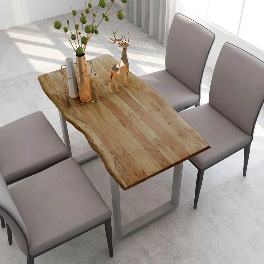 vidaXL Tavolo da Pranzo 118x58x76 cm in Legno Massello di Acacia