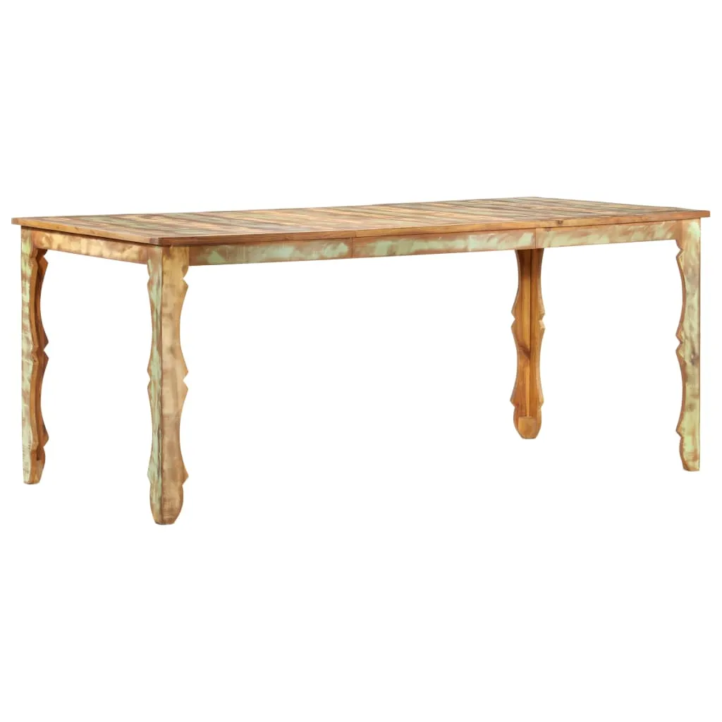 vidaXL Tavolo da Pranzo 180x90x76 cm in Legno Massello di Recupero