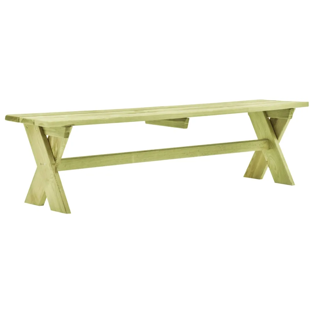 vidaXL Panchina da Giardino 170 cm in Legno di Pino Impregnato