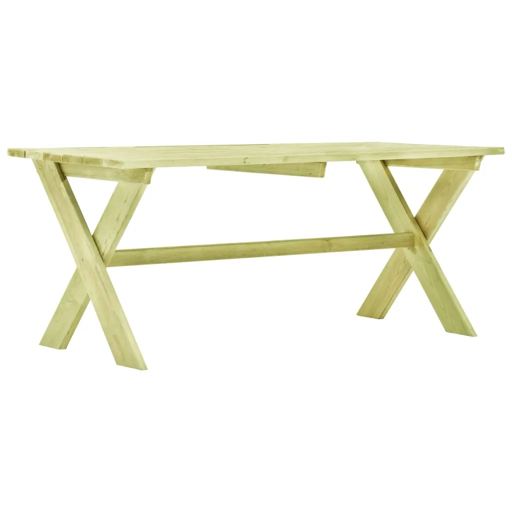 vidaXL Tavolo da Giardino 170x73x70 cm in Legno di Pino Impregnato