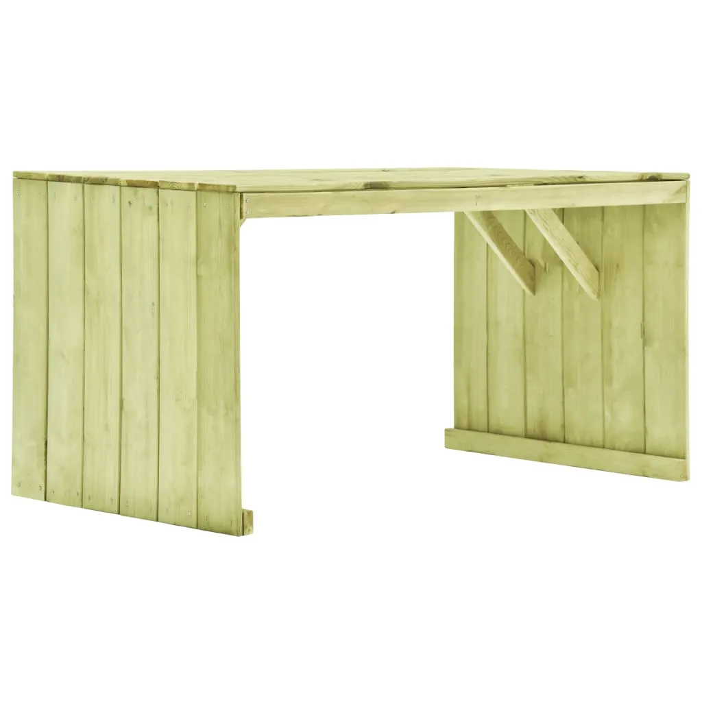 vidaXL Tavolo da Giardino 150x87x80 cm in Legno di Pino Impregnato