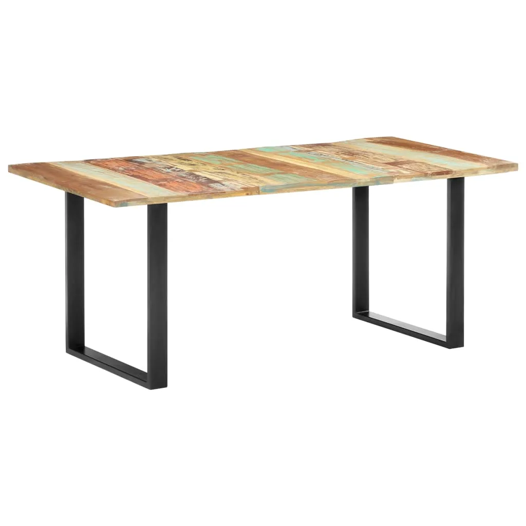 vidaXL Tavolo da Pranzo 180x90x76 cm in Legno Massello di Recupero