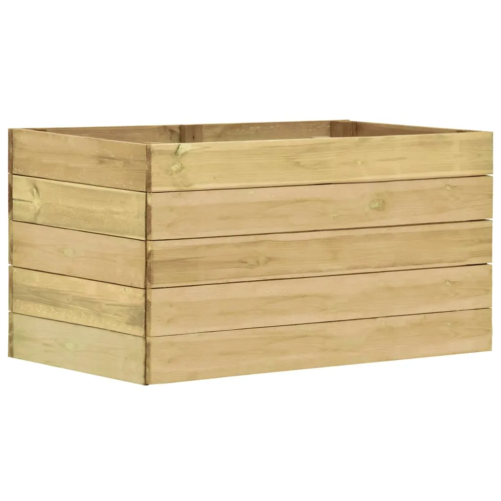 vidaXL Letto Rialzato da Giardino 100x50x54 cm Legno Pino Impregnato