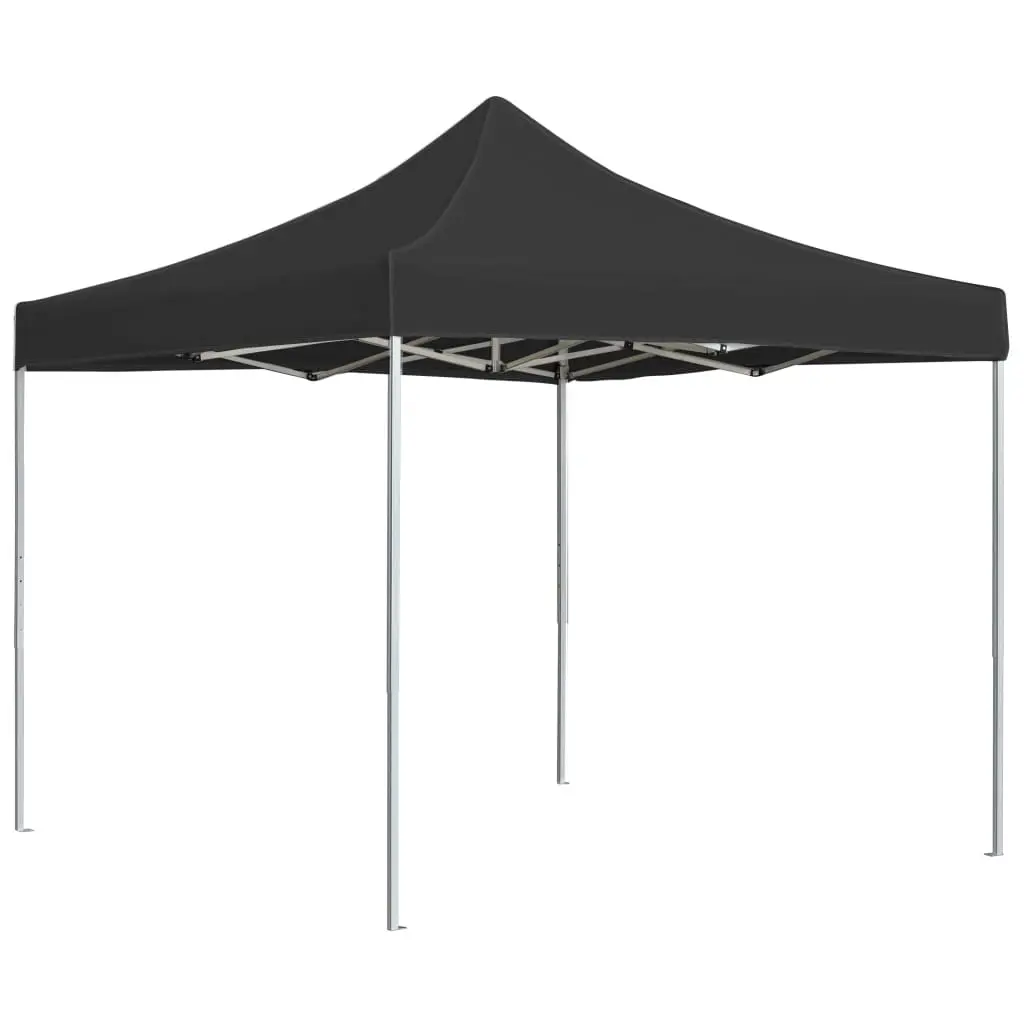 Gazebo Professionale Pieghevole Alluminio 2x2 m Antracite