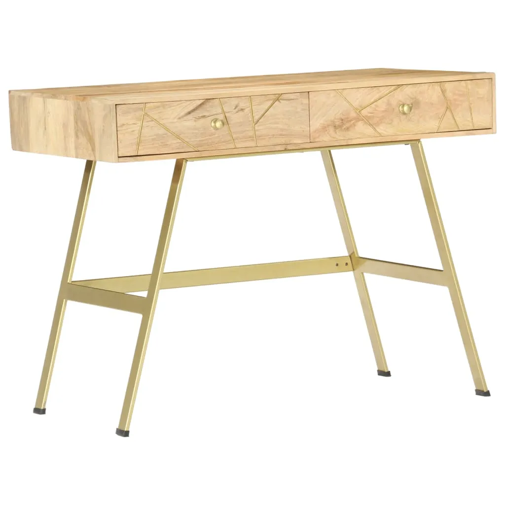 vidaXL Scrivania con Cassetti 100x55x75 cm Legno Massello di Mango