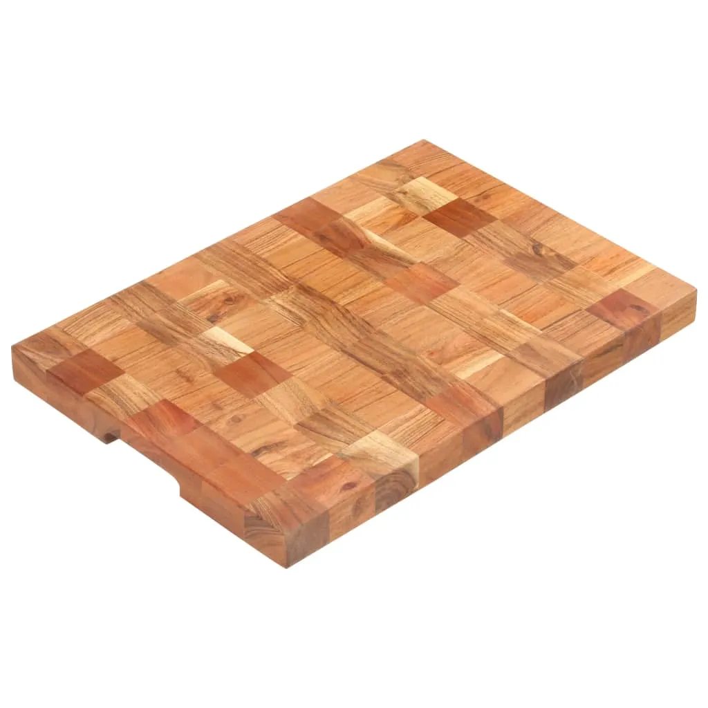 vidaXL Tagliere 50x34x3,8 cm in Legno Massello di Acacia