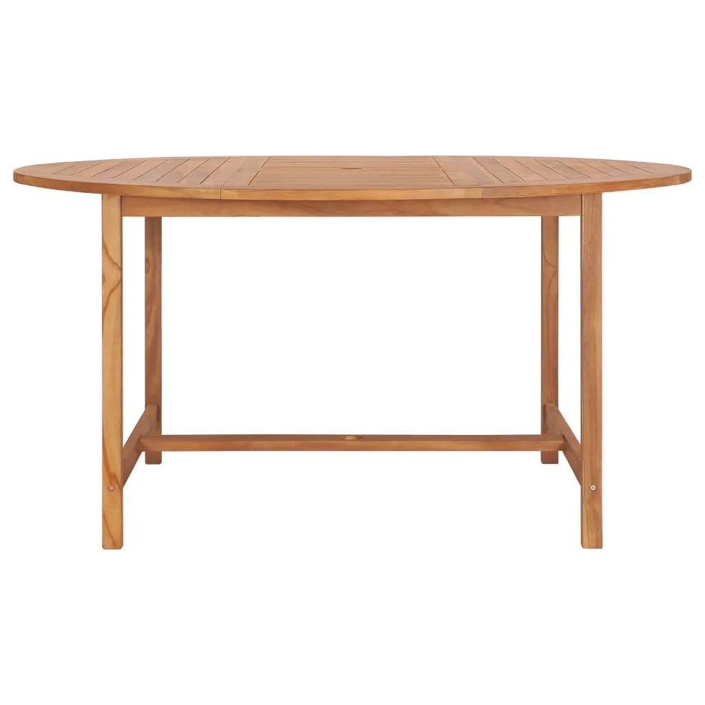 vidaXL Tavolo da Giardino 150x76 cm in Massello di Teak