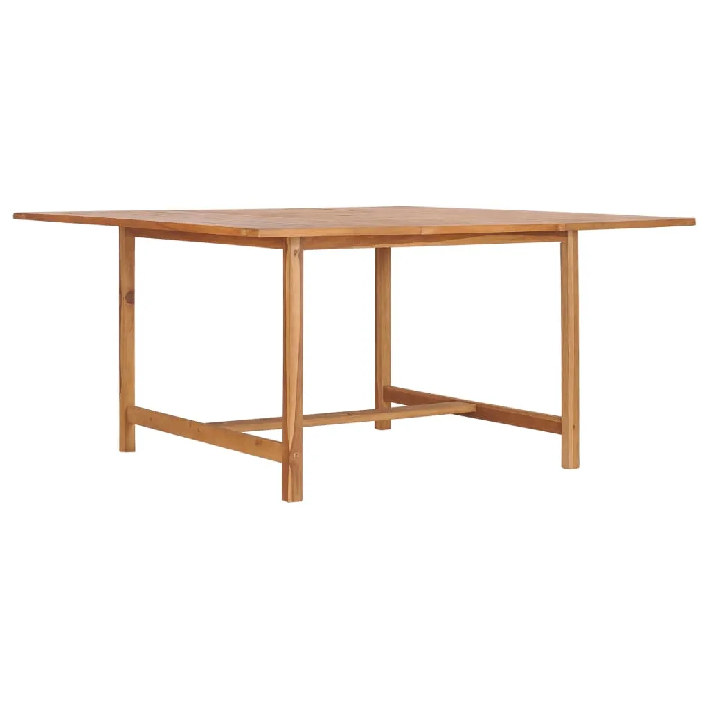 vidaXL Tavolo da Giardino 150x150x76 cm in Legno Massello di Teak